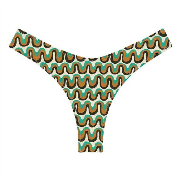 NEW MONTCE groovy lulu bikini bottom in green - Picture 3 of 3